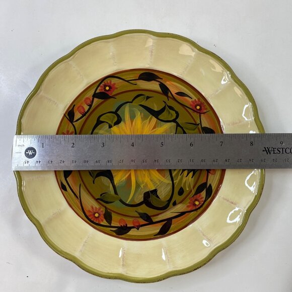 Certified International 8.5" Sunflower Salad Plates Set 4 Margaret Le Van - Picture 6 of 6